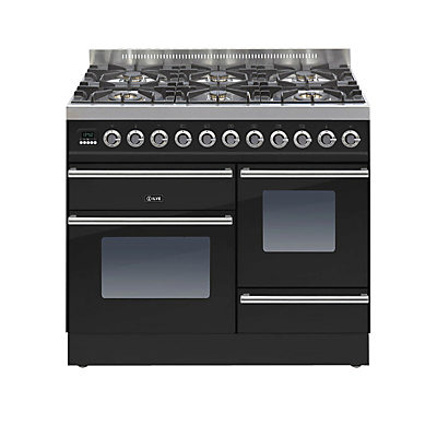 ILVE Roma PTW1006E3 Dual Fuel Freestanding Range Cooker Gloss Black ILVE Roma PTW1006E3 Dual Fuel Freestanding Range Cooker Gloss Black